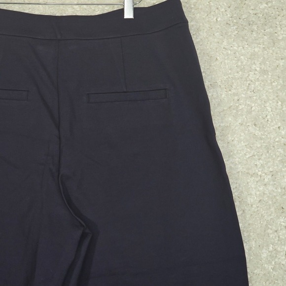 Boden Womens Culottes Size 14R Navy Blue Wide Leg Stretch Crop Pants Minimalist - Picture 4 of 13